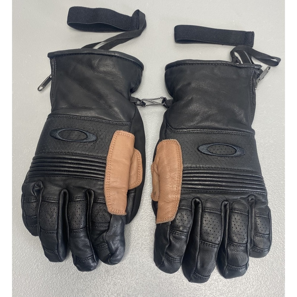 Oakley Gore-Tex Winter Gloves Men's Small Leather Black Ski Snow